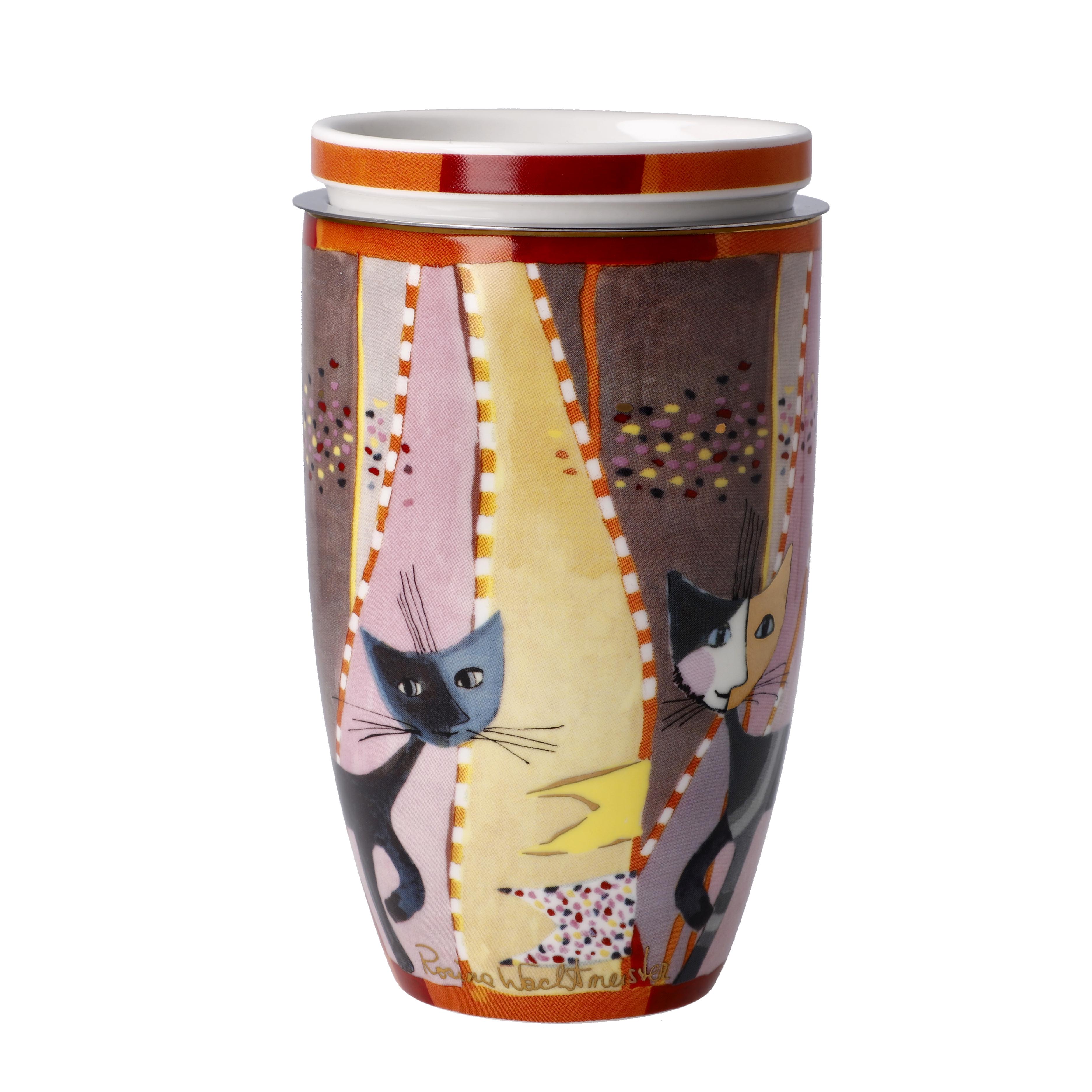 Goebel - Rosina Wachtmeister - Katt Temugg med lock + sil - Sottosopra - 5