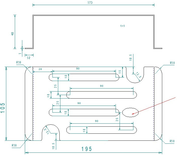 Plate for knives B8 and Bbig