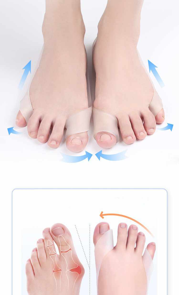 Hallux Valgus - Large toe / Small toe support splint - 2 Pack - 4