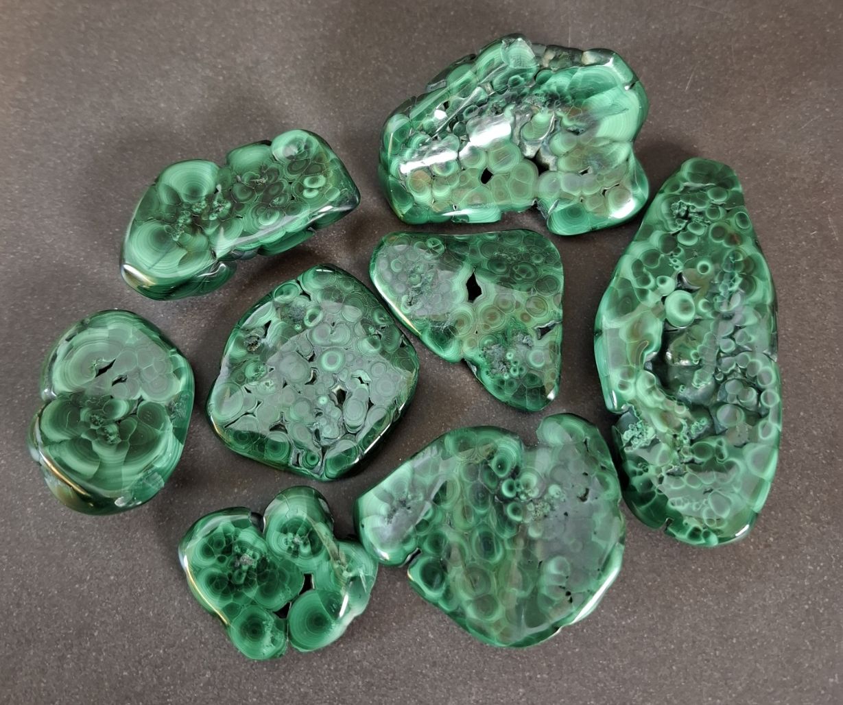 Botryoidal Malakit - Polerad  - 2