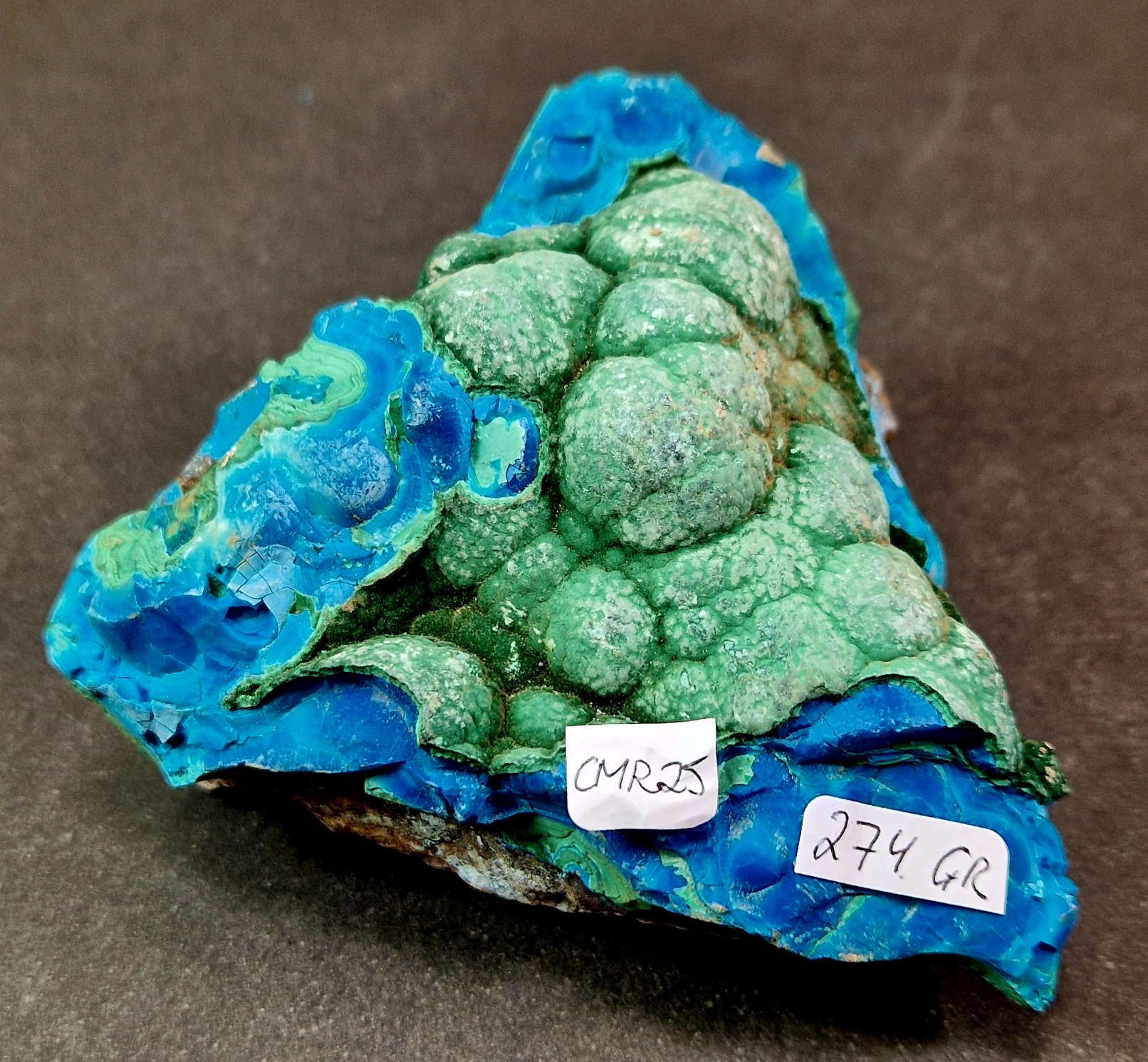 Rå Krysokolla/Malakit - CMR25