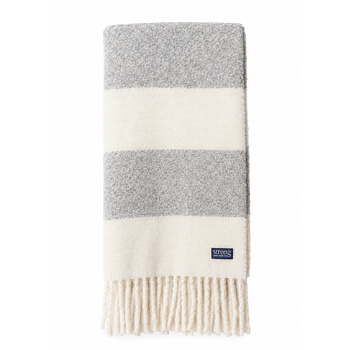 Chunky Barstripe Throw Blanket - Grey Melange