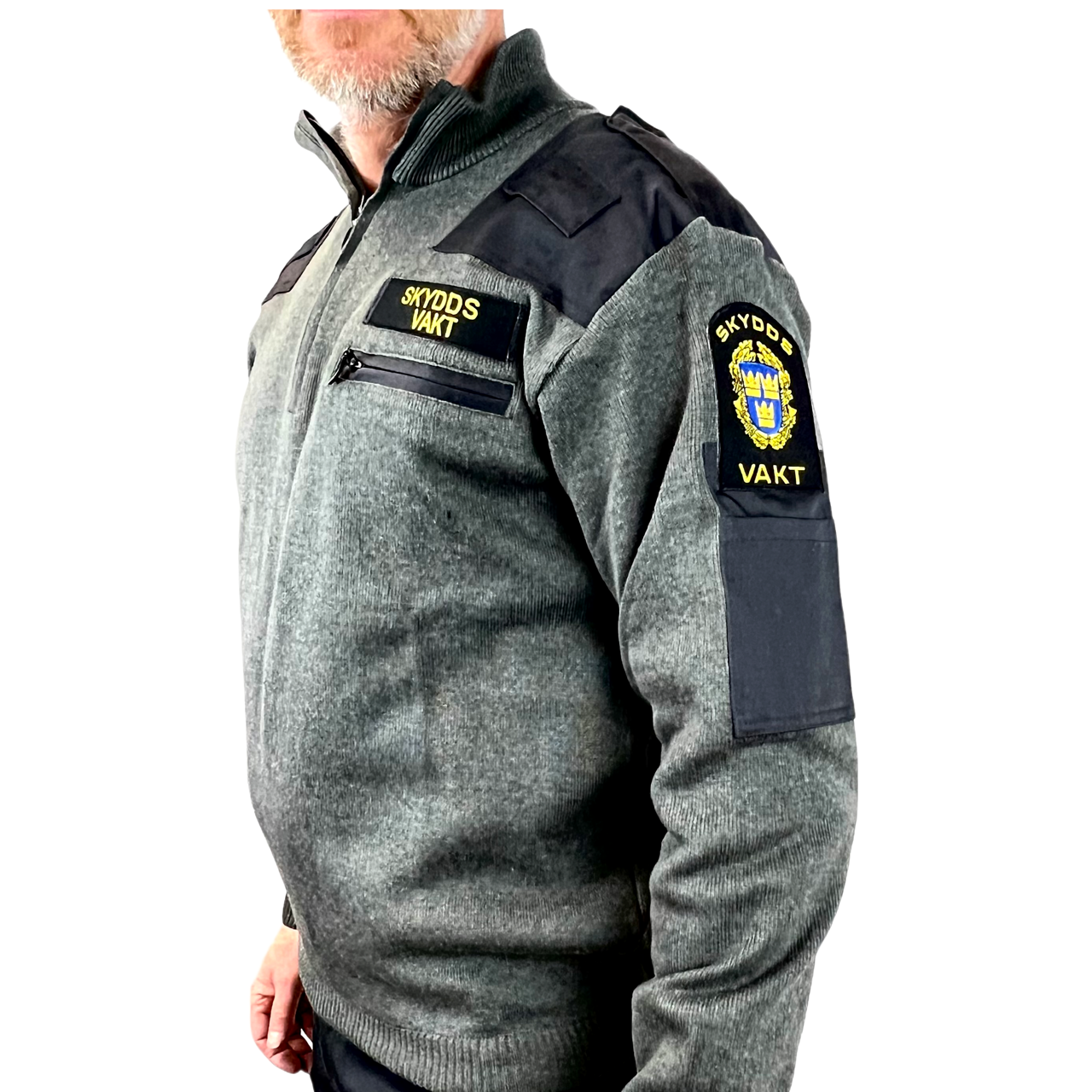 Antracitgrå Hundförartröja Skyddsvakt, Cubik - 5