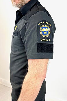 Skyddsvakt Pikétröja K.Ä Grå/Svart, Cubik