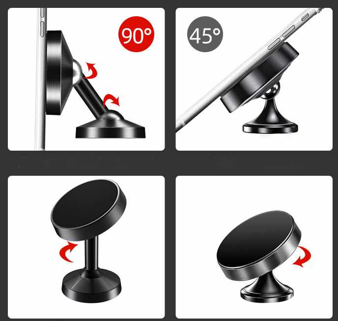 Vridbar Mobilhållare - Magnet - 3