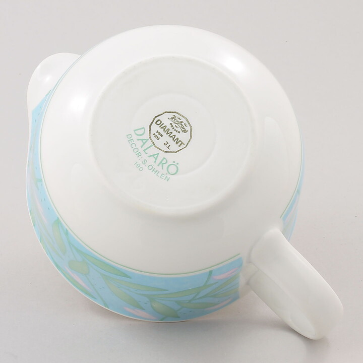 スザンネ・オーレン  Dalaröシリーズ  ピンクの花のクリーマー  16cm  1985年