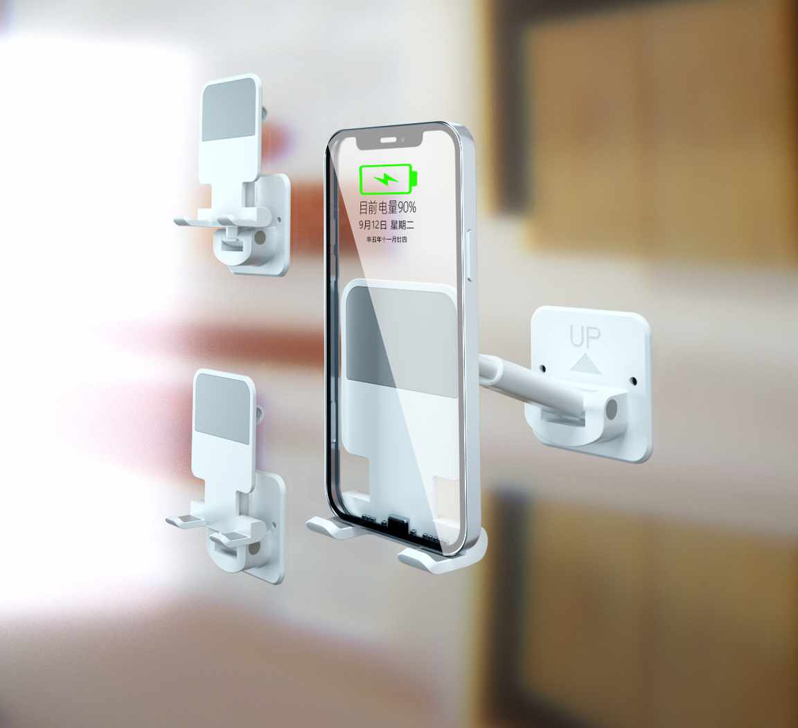 Mobile Phone Holder - Wall-mounted Flexibility for Your Smartphone - 3