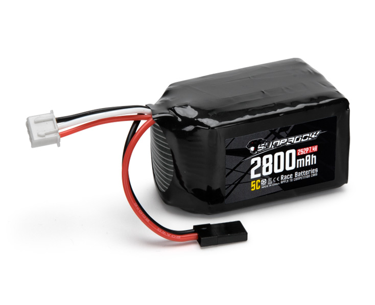 Receiver battery Li-Po 7,4V 2800mAh 5C