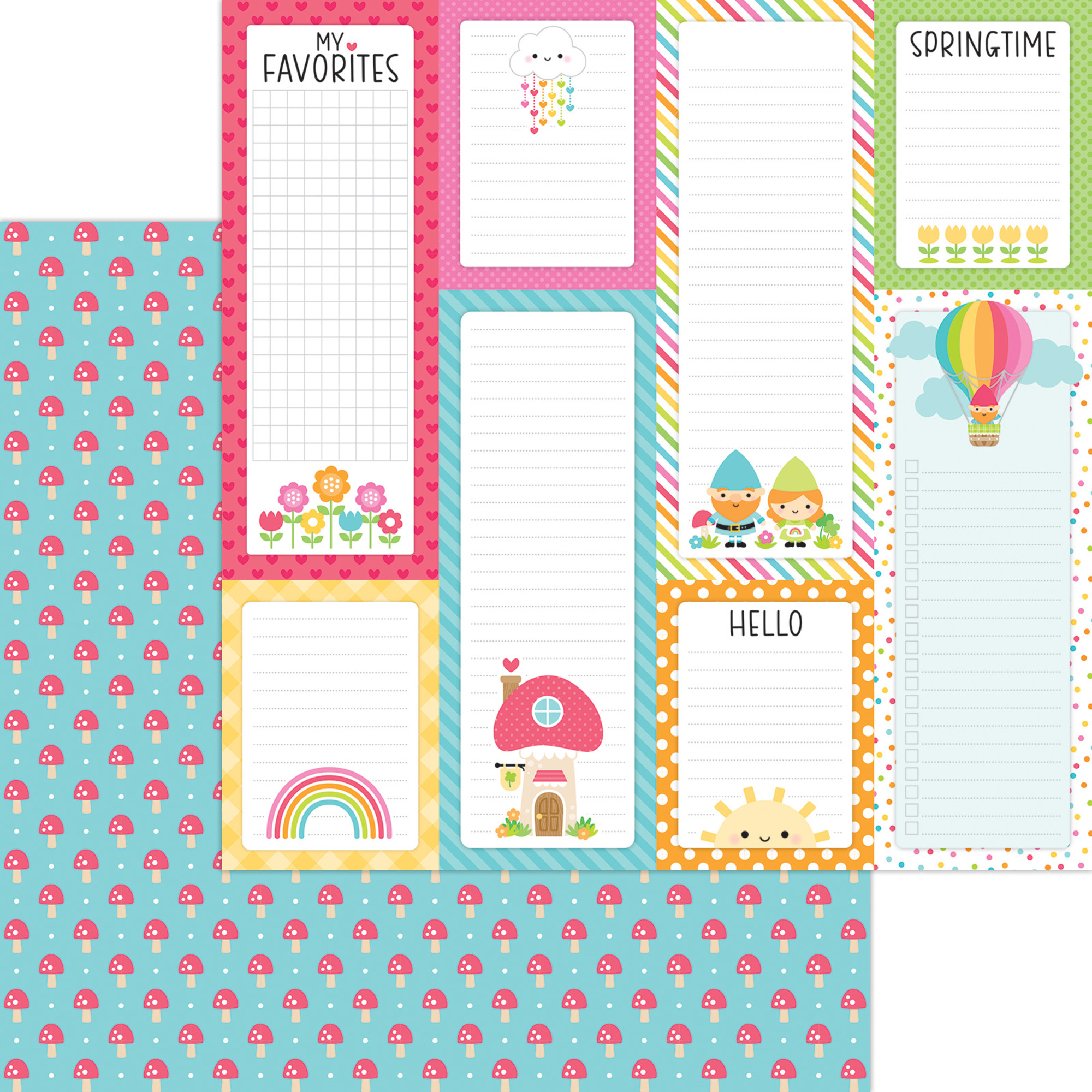 Doodlebug Design -Over The Rainbow 6x6 Inch Paper Pad - 6