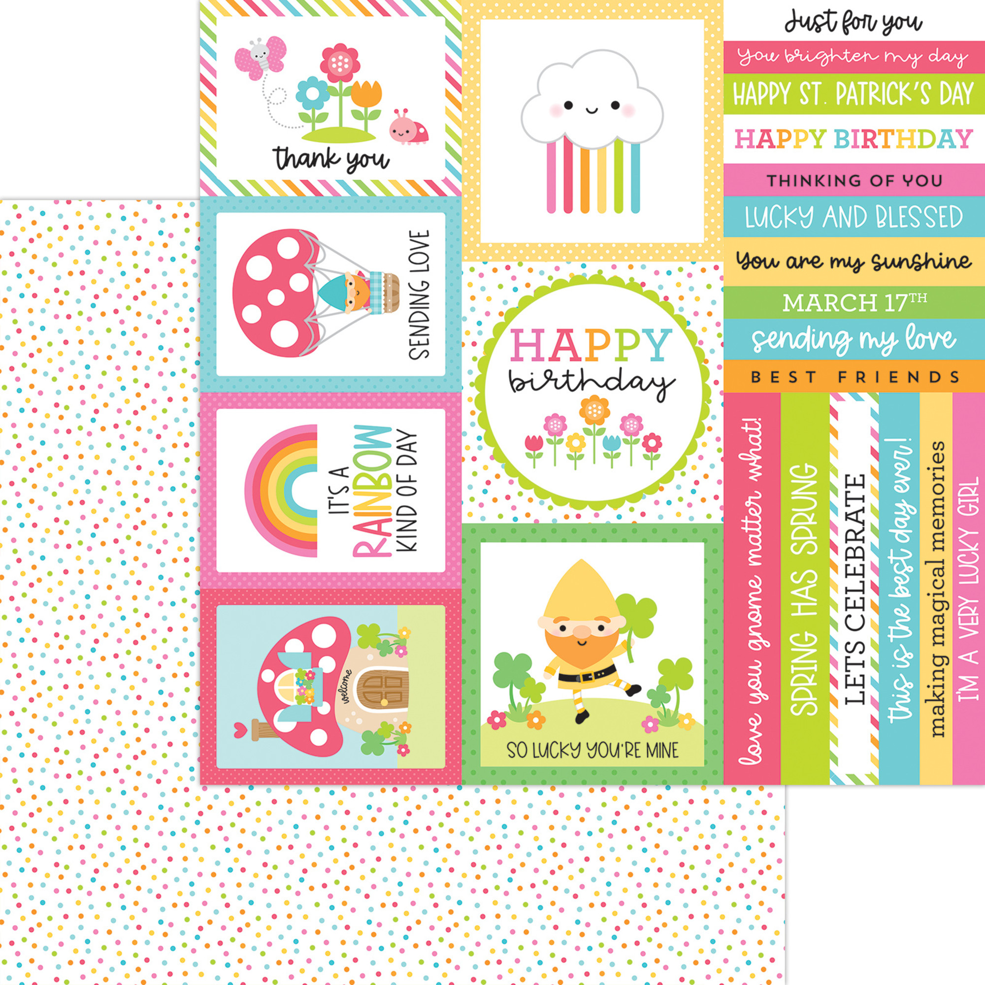 Doodlebug Design -Over The Rainbow 6x6 Inch Paper Pad - 7