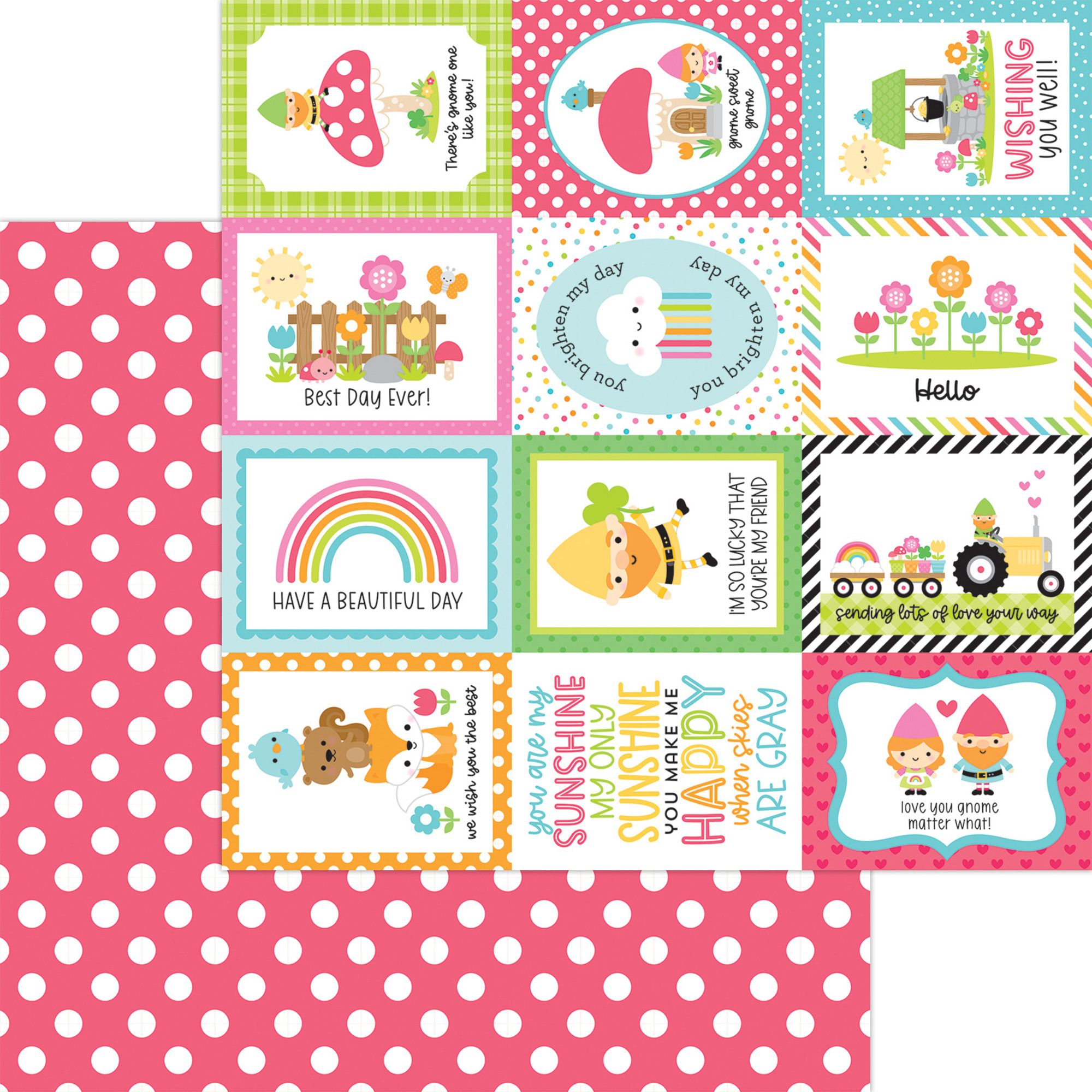 Doodlebug Design -Over The Rainbow 6x6 Inch Paper Pad - 10