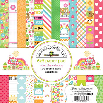 Doodlebug Design -Over The Rainbow 6x6 Inch Paper Pad