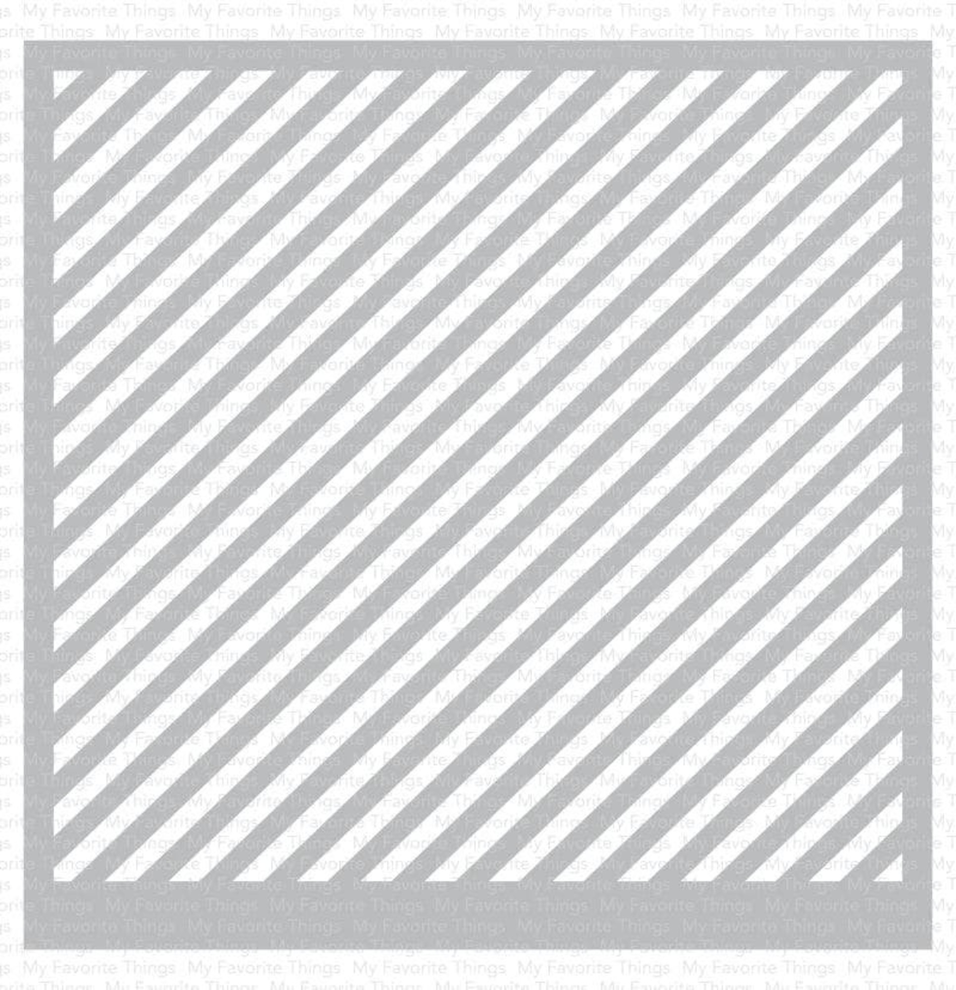 MY FAVORITE THINGS-Diagonal Stripes Stencil