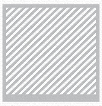 MY FAVORITE THINGS-Diagonal Stripes Stencil