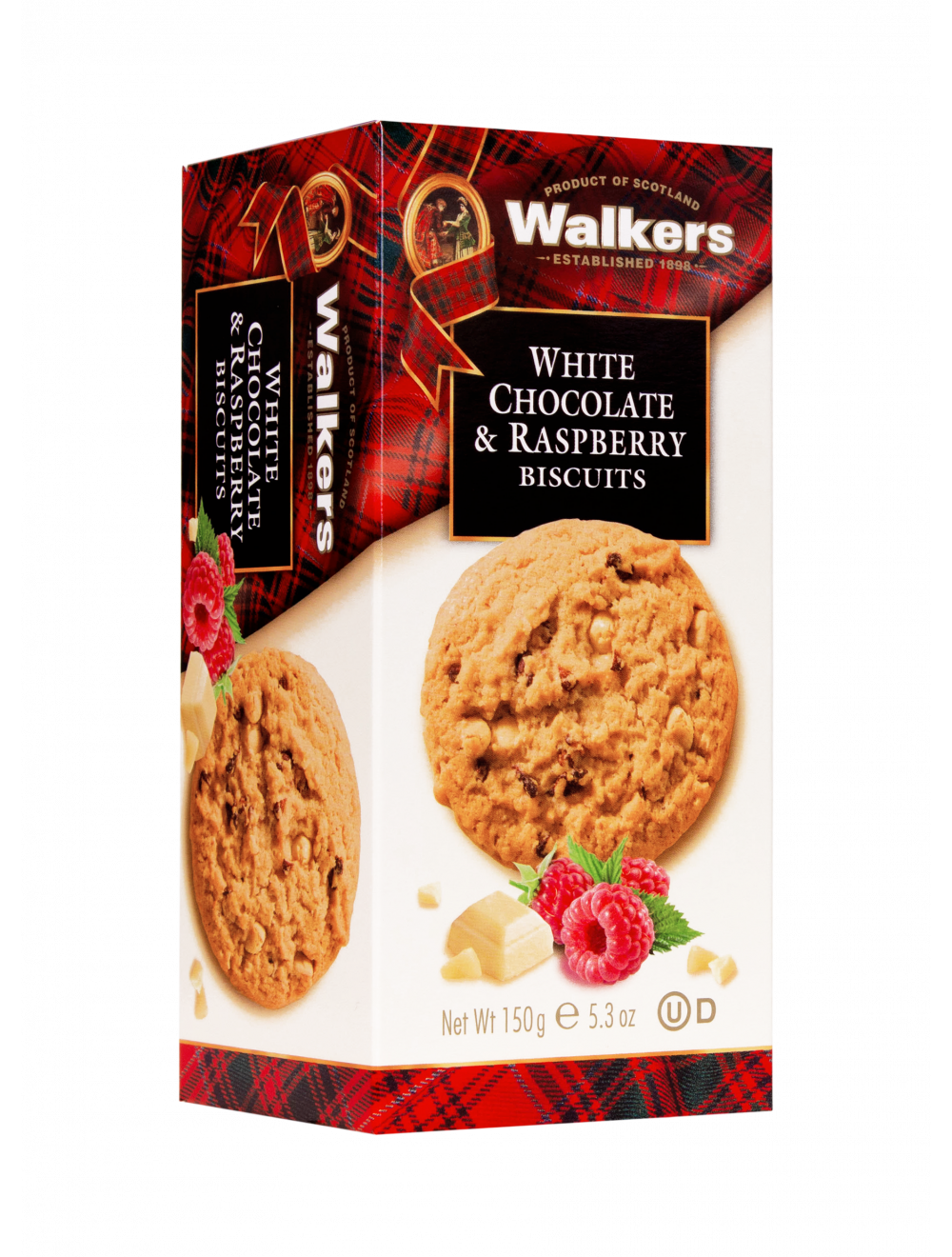 Walkers White Choc and Raspberry Biscuits