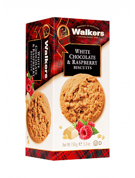Walkers White Choc and Raspberry Biscuits