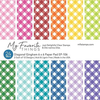 My Favorite Things - Diagonal Gingham 6x6 inch