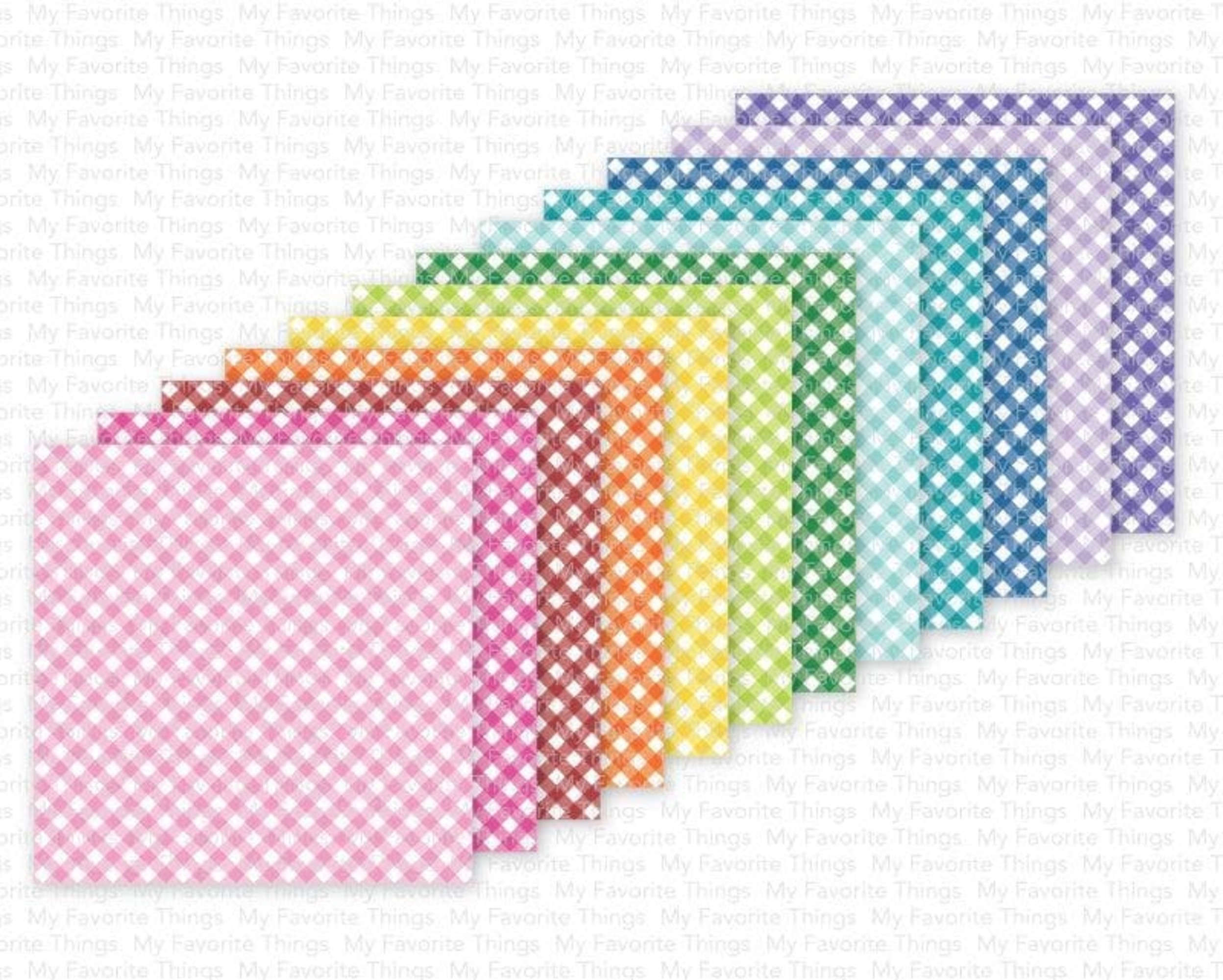 My Favorite Things  - Diagonal Gingham 6x6 inch   - 2