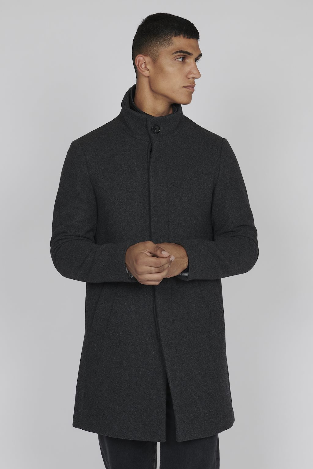 Matinique - Harvey N Coat - Medium Grey Melange