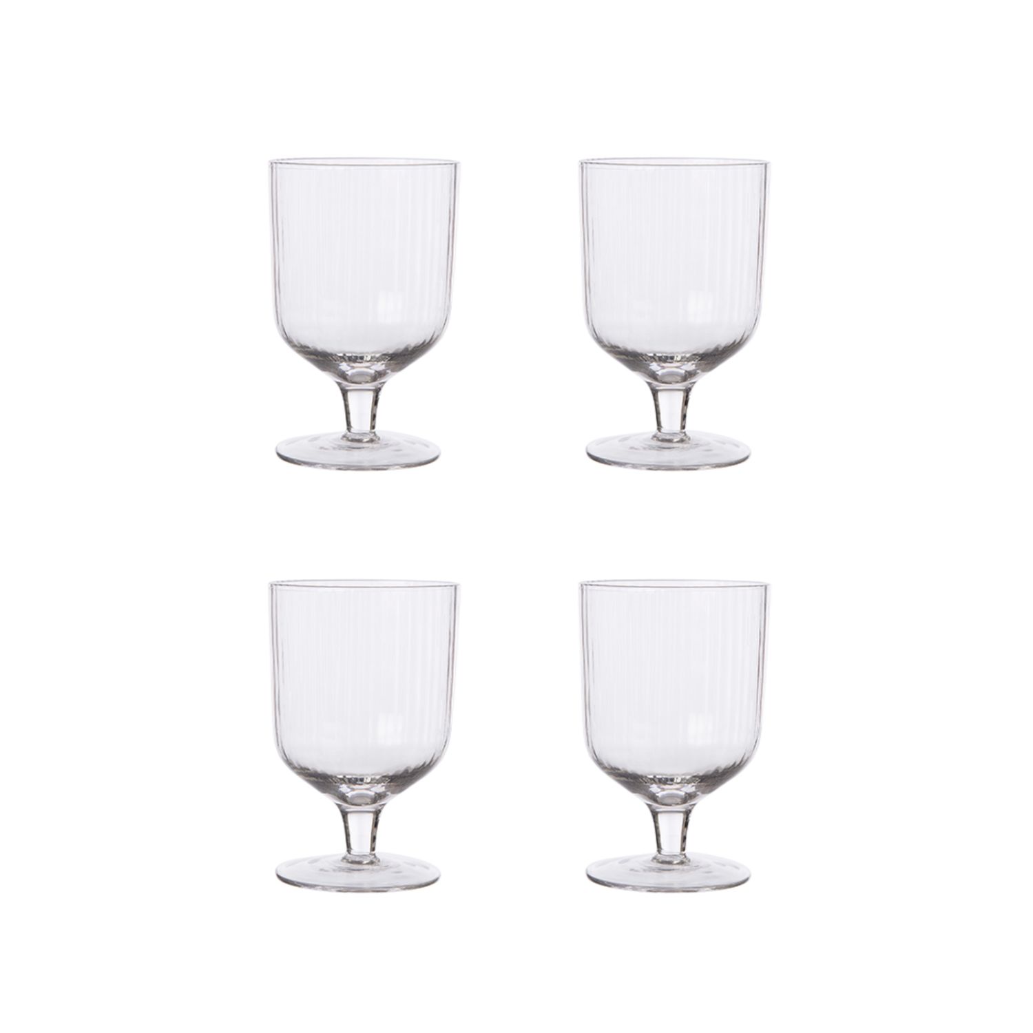 ERNST Räfflat Snapsglas 4-pack