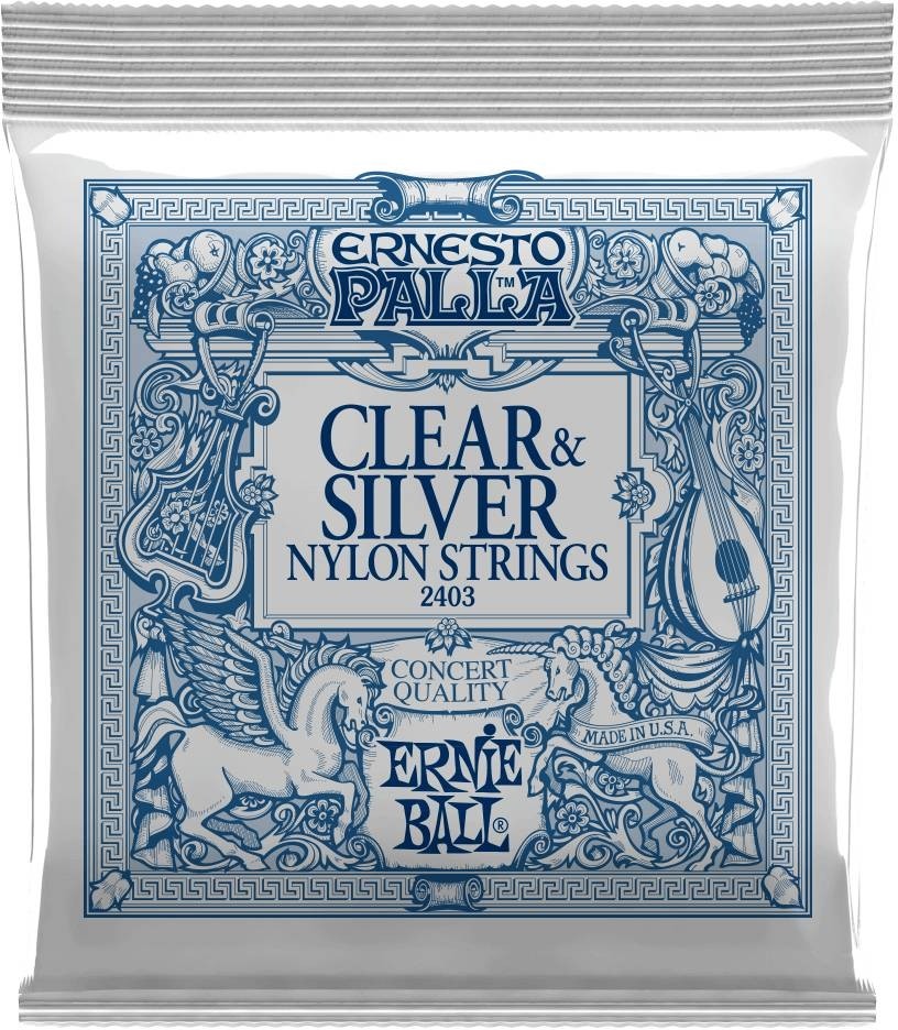Ernie Ball 2403 Clear & Silver Nylon String Set