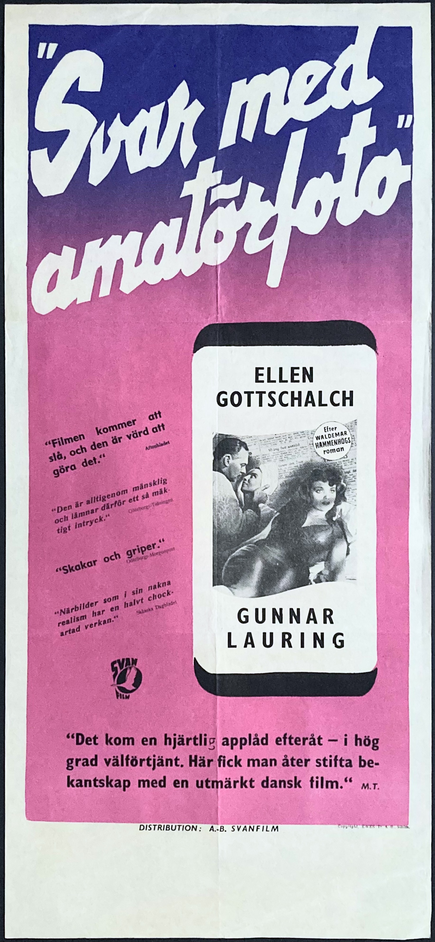 SVAR MED AMATÖRFOTO (1946)