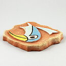 Lars Bergsten (1960s) Relief Wall Plaque with Bird Motif 16 cm