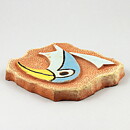 Lars Bergsten (1960s) Relief Wall Plaque with Bird Motif 16 cm