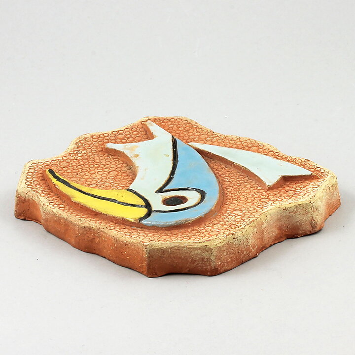 Lars Bergsten (1960s) Relief Wall Plaque with Bird Motif 16 cm
