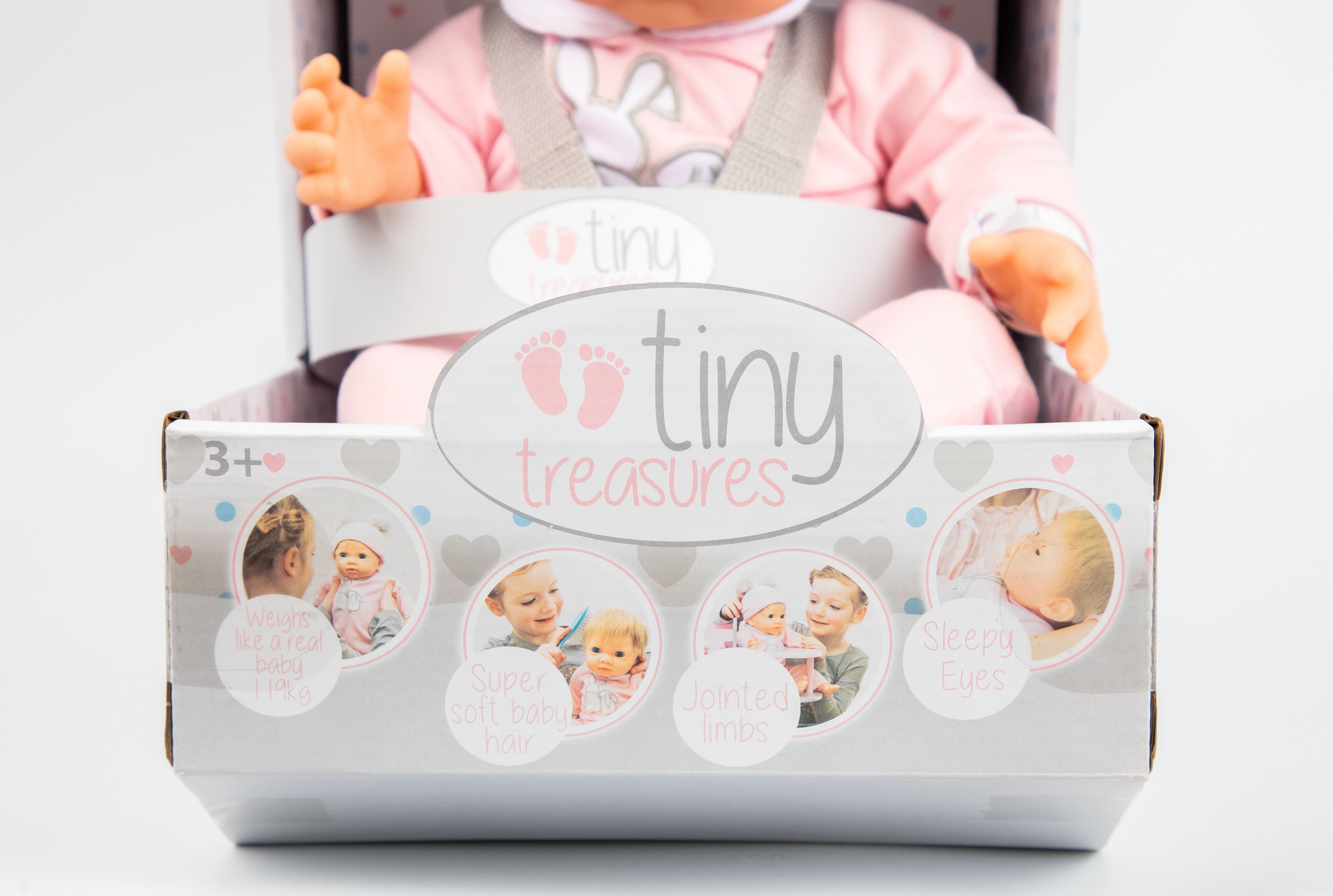 Tiny Treasures Docka, Pink Pom Pom - 3
