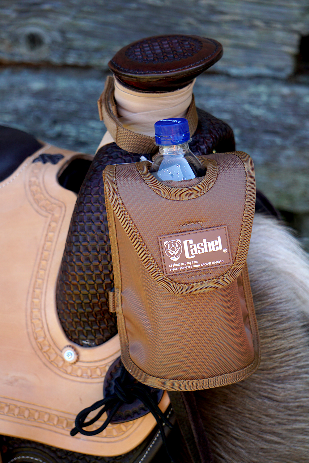 Cashel© Water Bottle Holder, brown