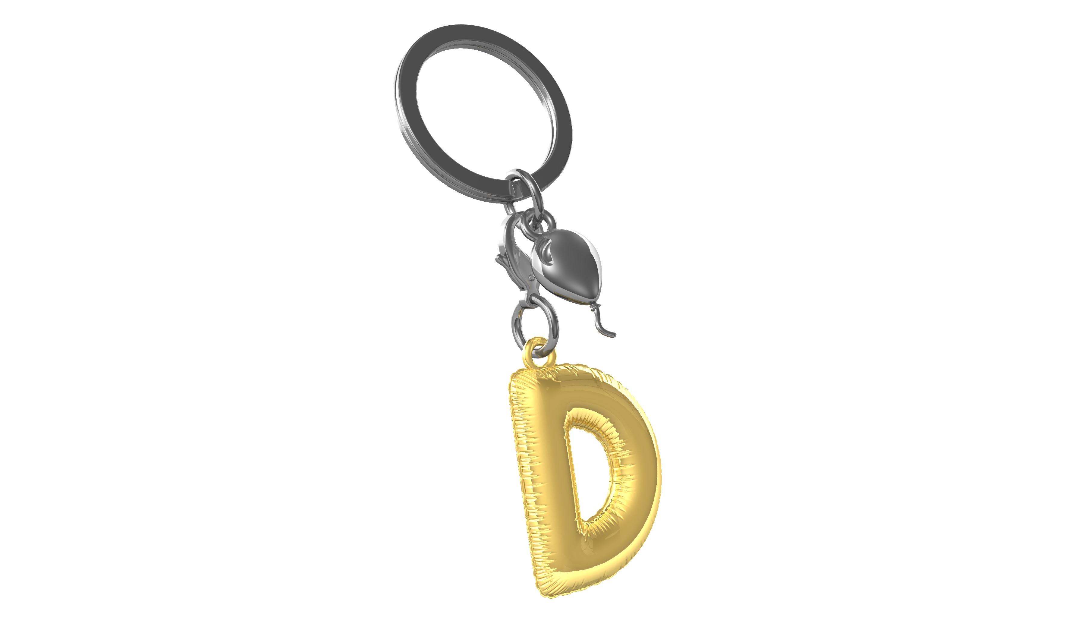 Nyckelring/Berlock D - 2