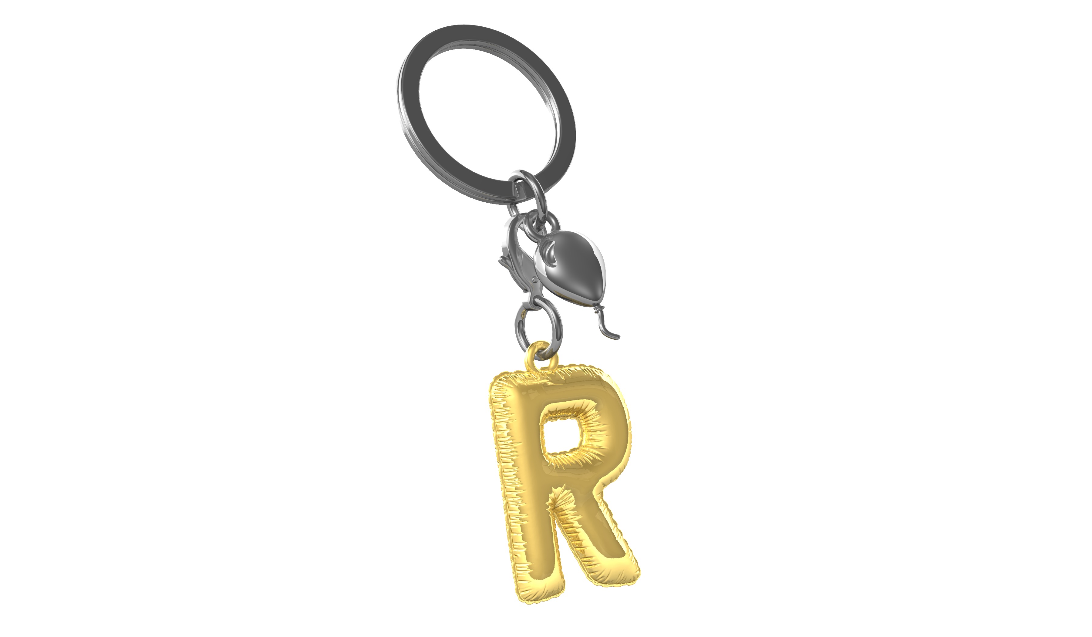 Nyckelring/Berlock R - 2