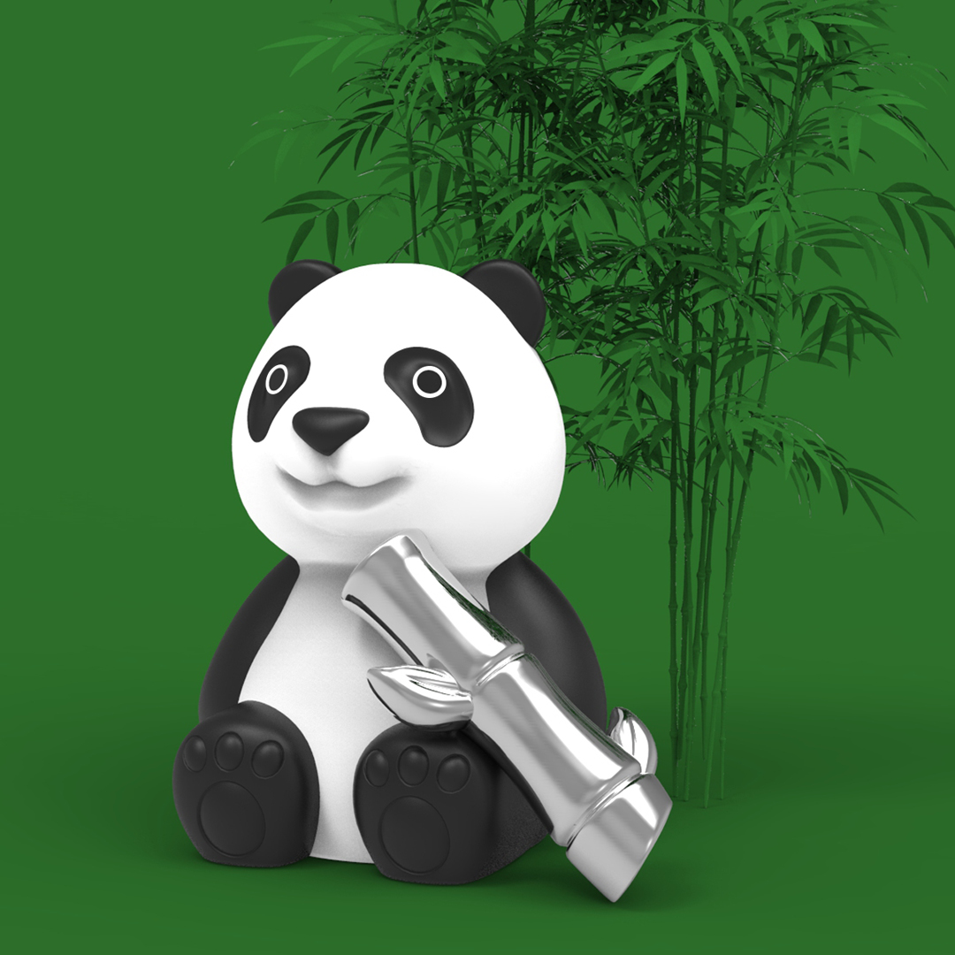 Nyckelring/Berlock Panda - 3