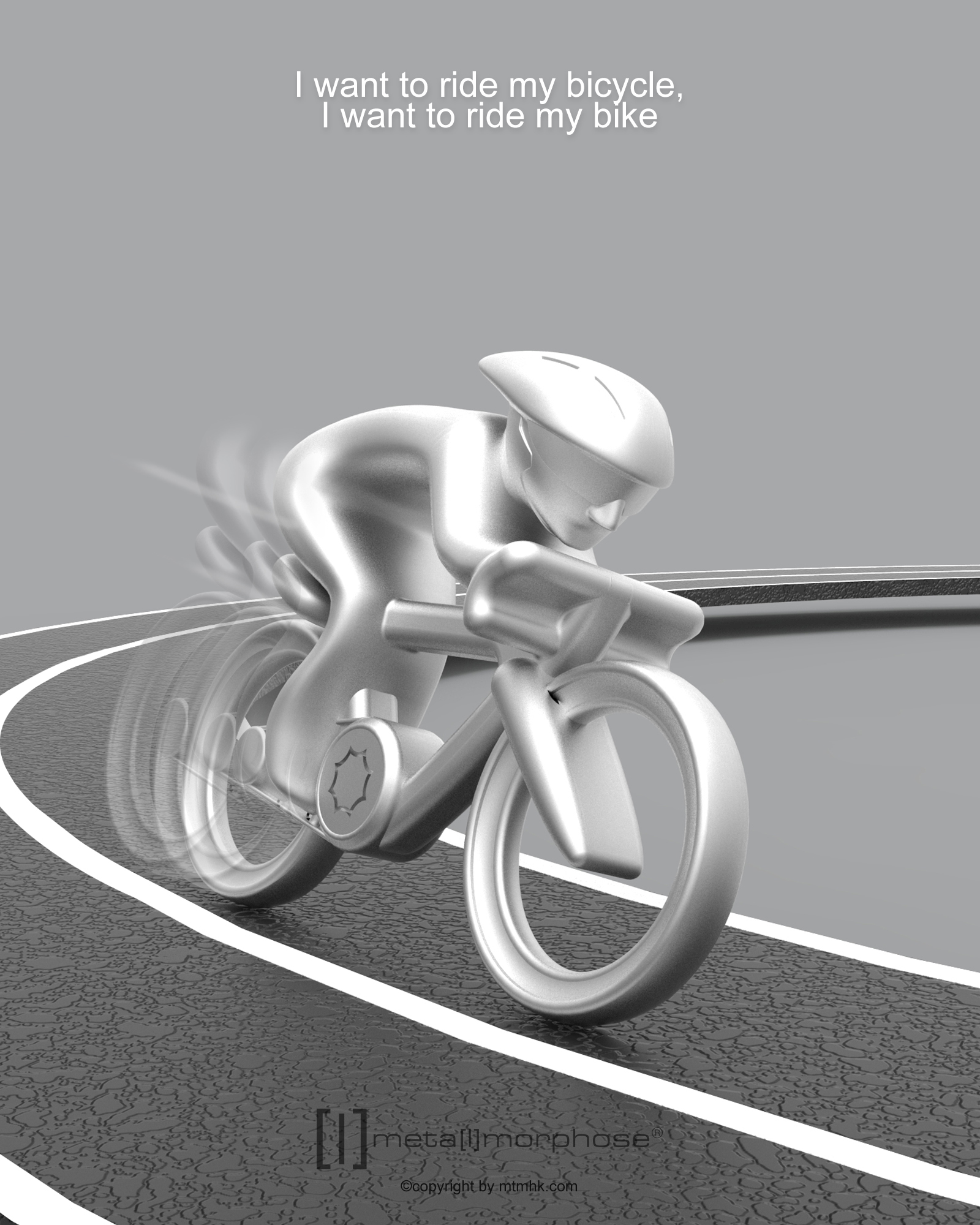 Nyckelring/Berlock Cykel - 2