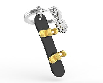 Nyckelring/Berlock Snowboard