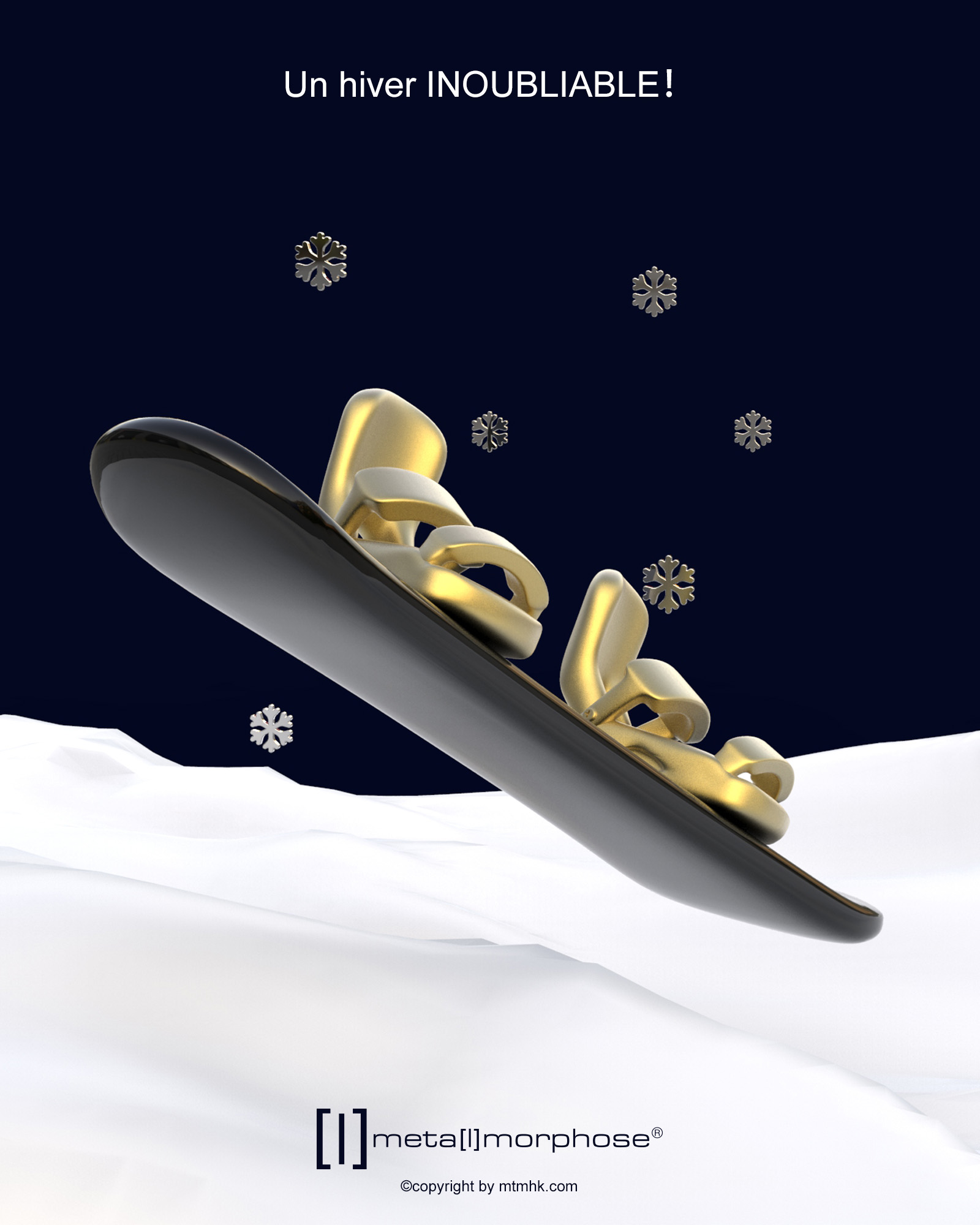 Nyckelring/Berlock Snowboard - 2