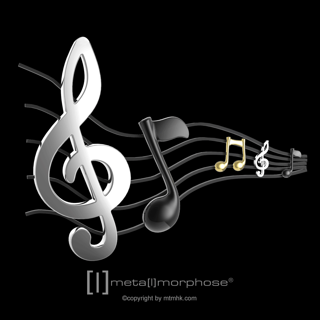 Nyckelring/Berlock Musik - 4