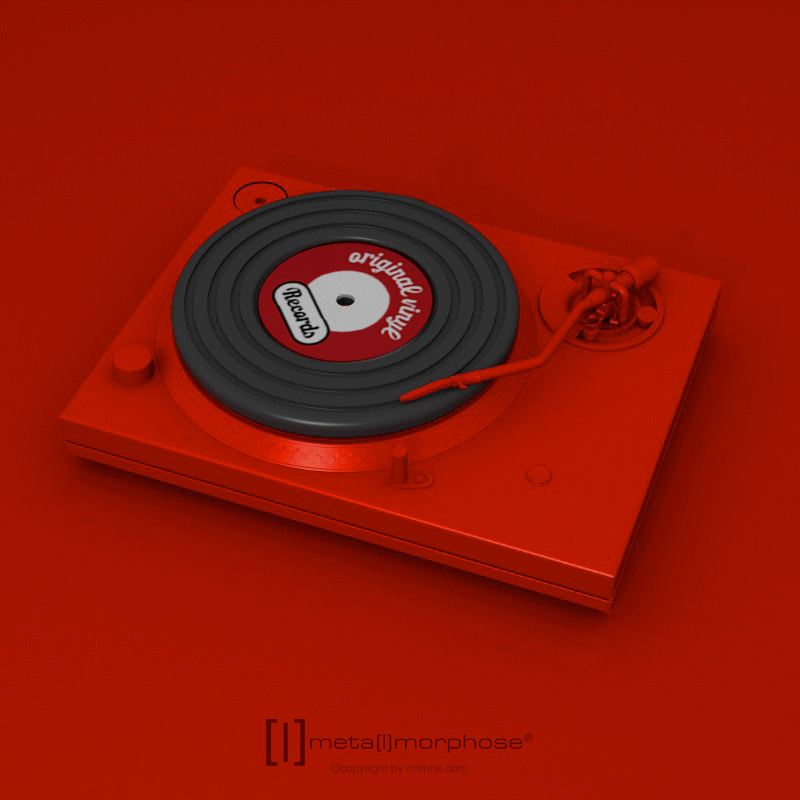 Nyckelring/Berlock Vinylskiva - 3