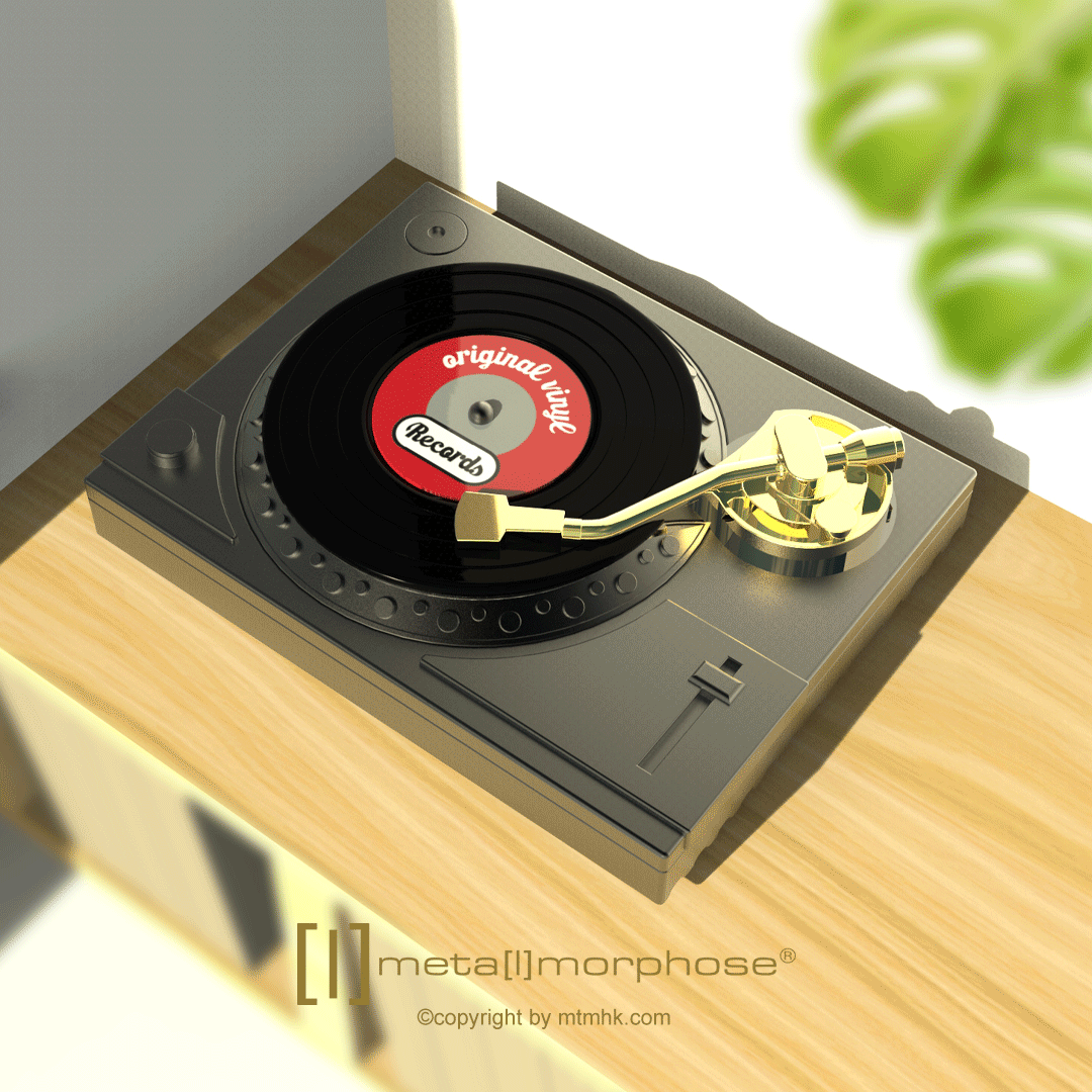 Nyckelring/Berlock Grammofon - 3