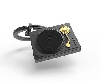 Nyckelring/Berlock Grammofon