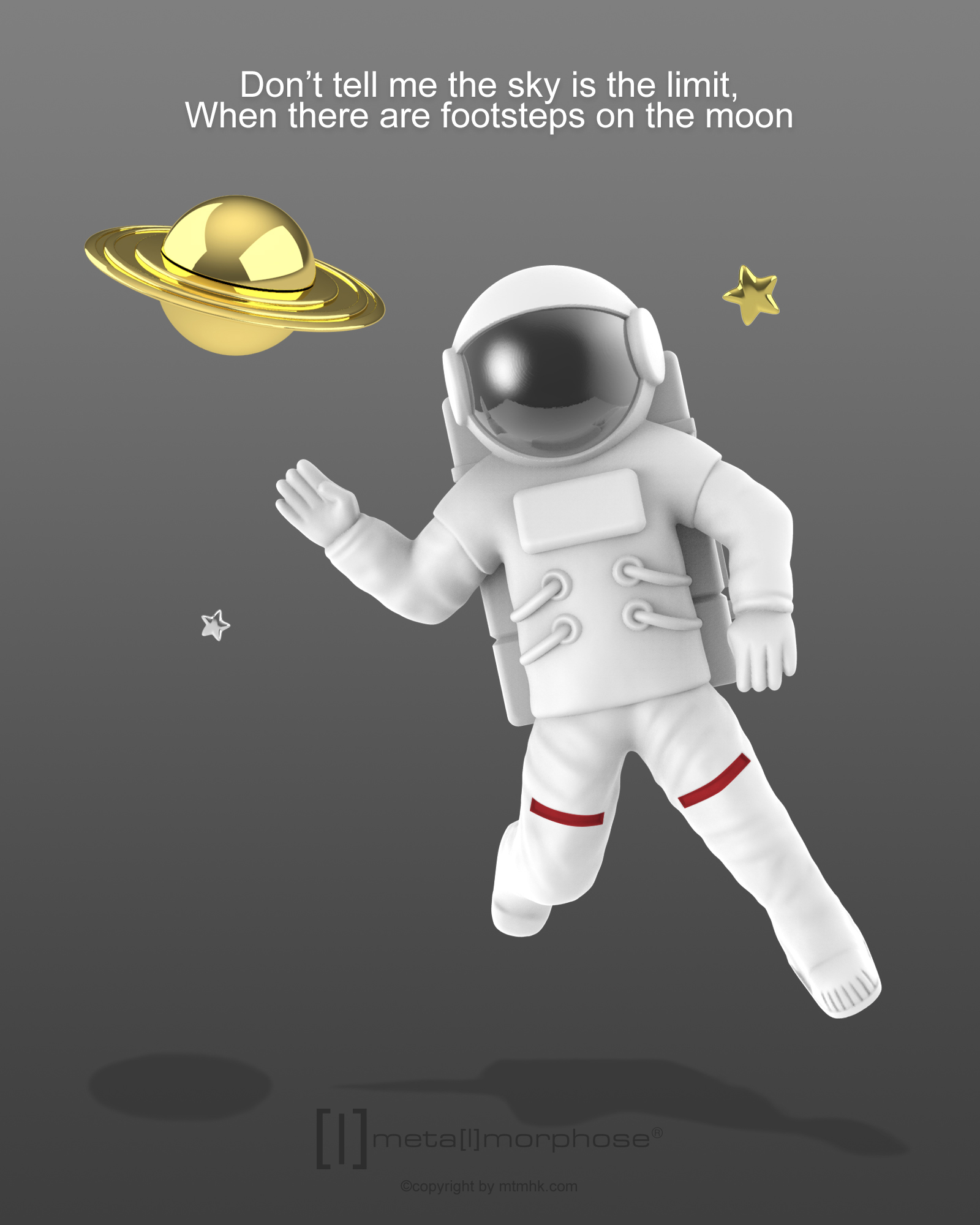 Nyckelring/Berlock Astronaut - 3