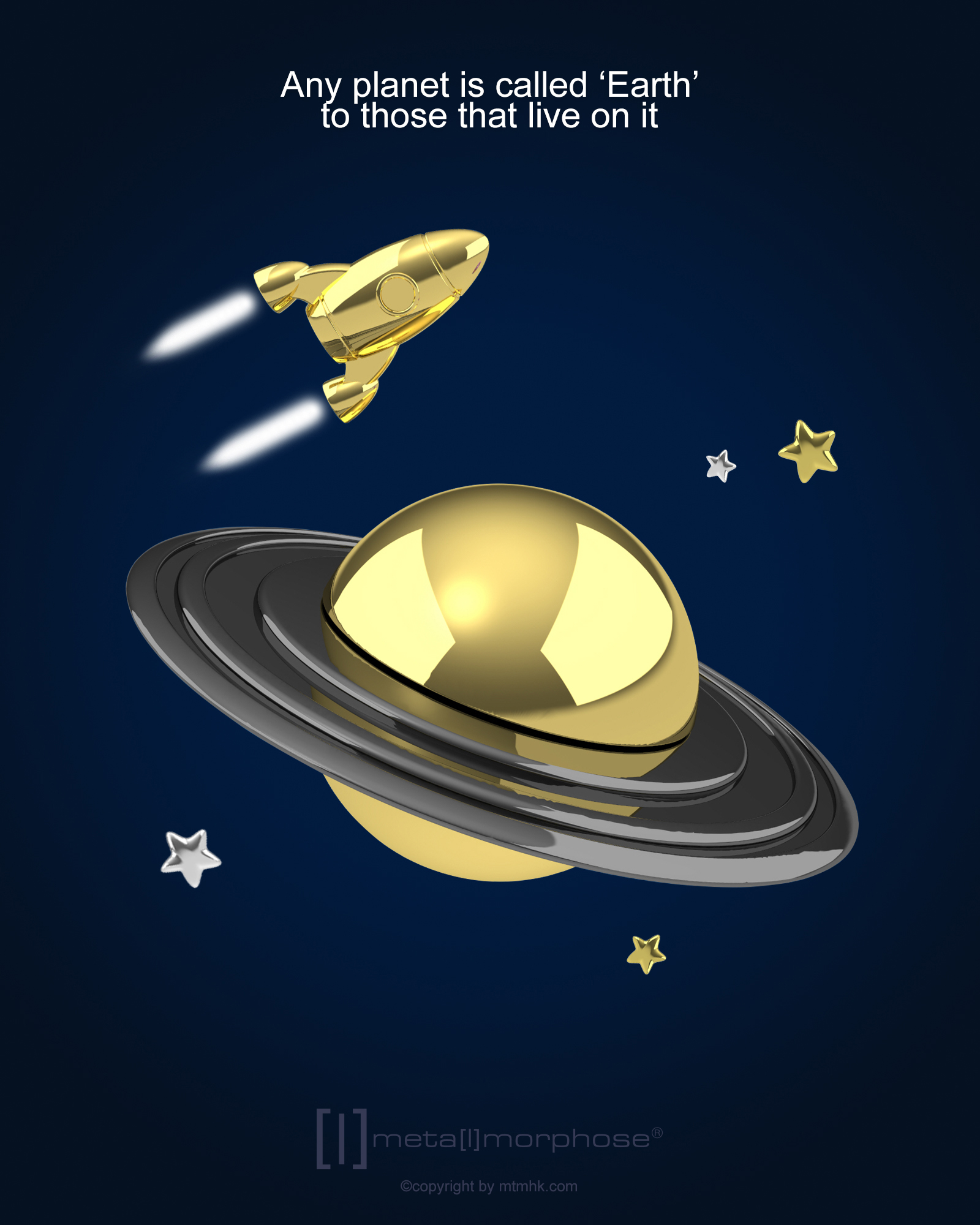 Nyckelring/Berlock Planet - 3