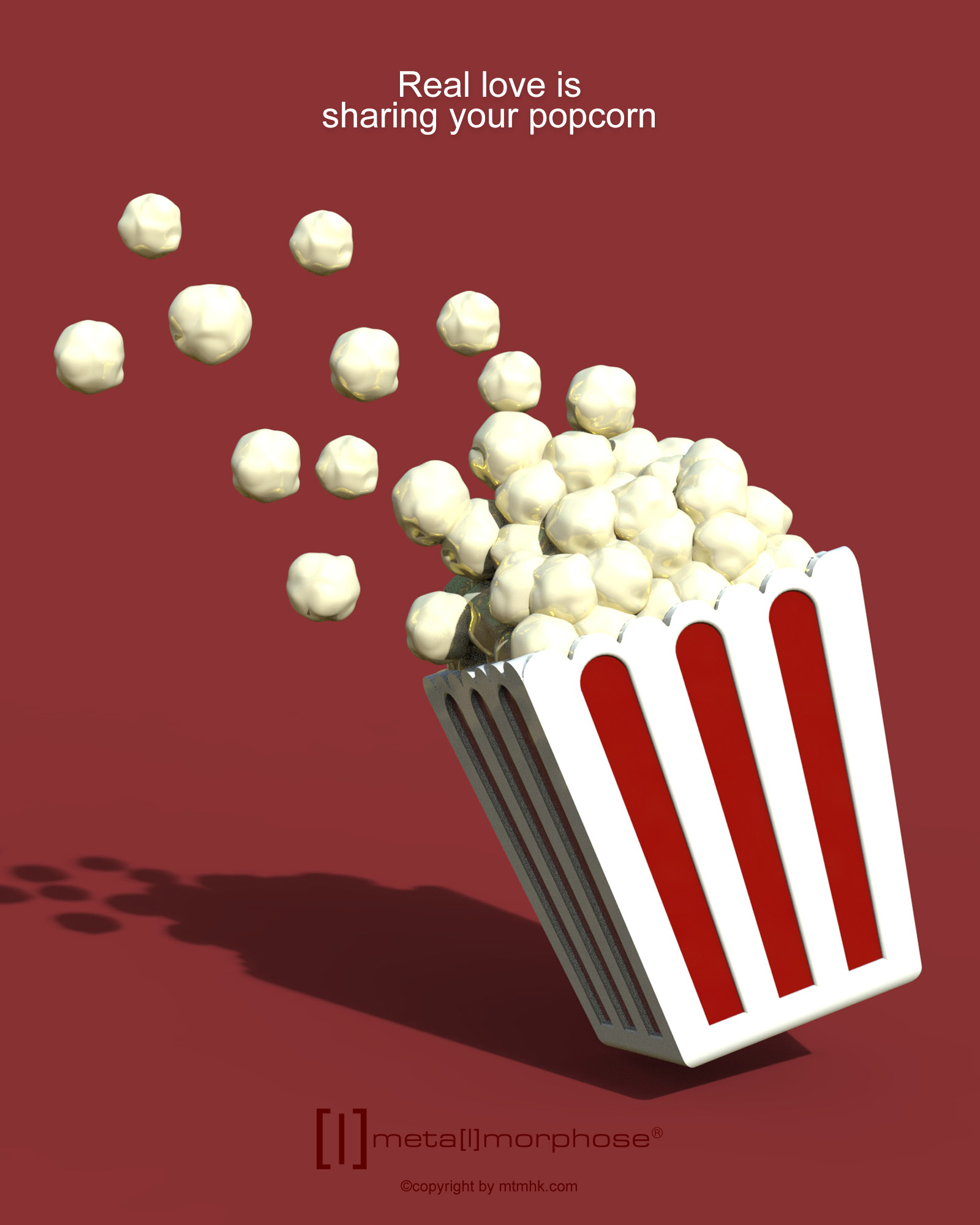Nyckelring/Berlock Popcorn - 2