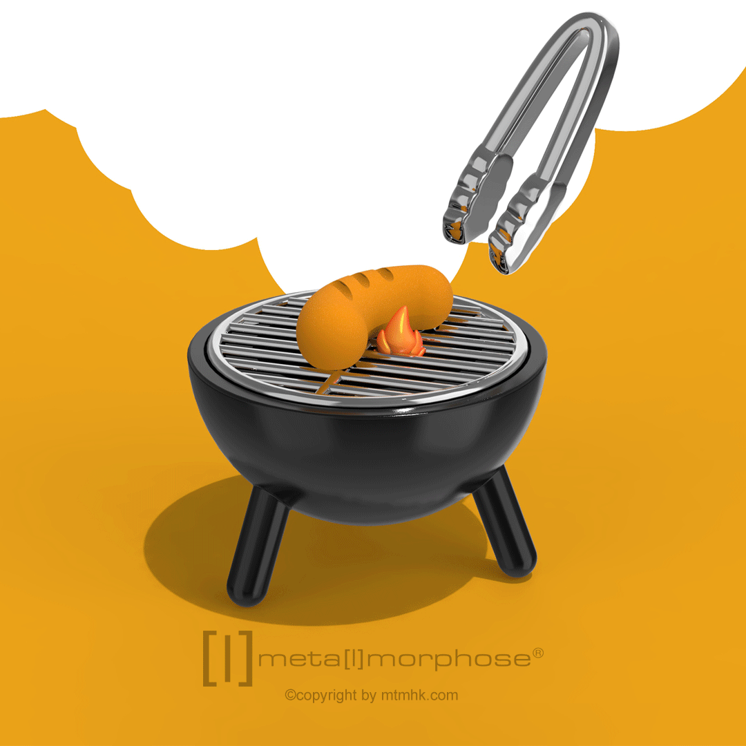 Nyckelring/Berlock Grill - 2