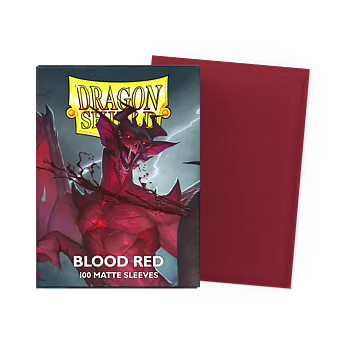 Dragon Shield: Blood Red - Matte Sleeves - Standard Size
