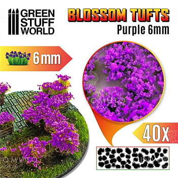 Green Stuff World: Blossom Tuft -  Purple (6mm)