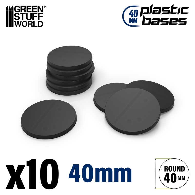 Green Stuff World: Plastic Bases - Round 40mm (10)