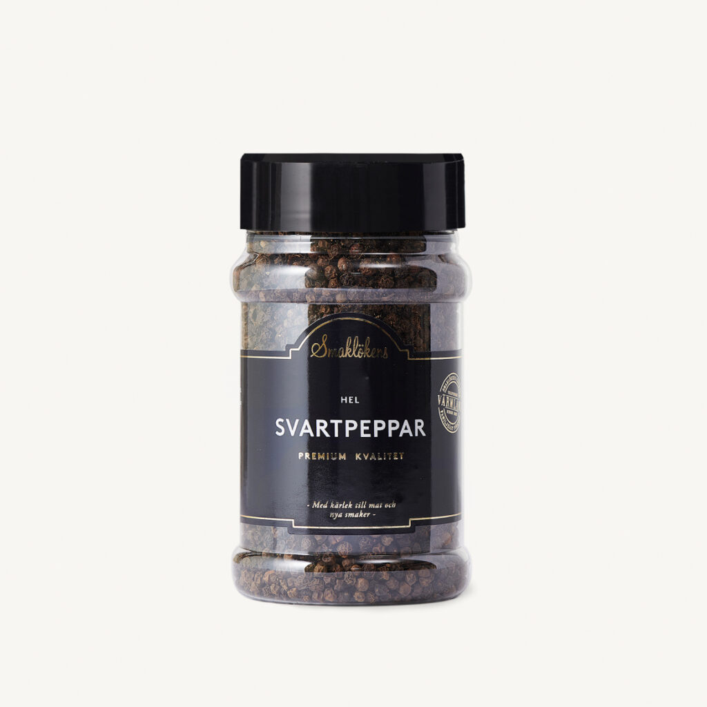 Smaklökens Svartpeppar Hel 150g