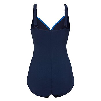 Stylischer Badeanzug in klassischem navy/blau mit B-Cup.
